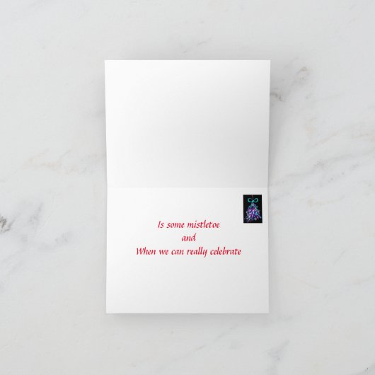 CARTE "TOUT CE DONT NOUS AVONS BESOIN, C'EST UN MALHEURE (Intérieur)