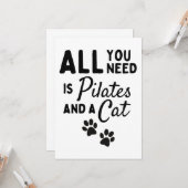 Carte Tout ce dont vous avez besoin, c'est des pilates e (Devant/Arrière en situation)