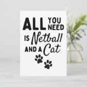 Carte Tout ce dont vous avez besoin, c'est d'un netball  (Debout devant)