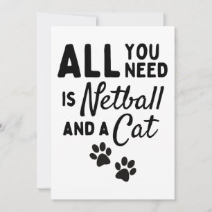 Carte Tout ce dont vous avez besoin, c'est d'un netball 