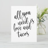 Carte Tout ce dont vous avez besoin est l'amour et les t (Debout devant)