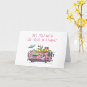 CARTE TOUT CE DONT VOUS AVEZ BESOIN EST L'AMOUR/UN CAMPE (Fleur jaune)