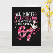 Carte Tout ce que je veux pour la Saint-Valentin, c'est (Fleur jaune)