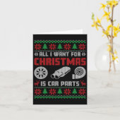 Carte Tout Ce Que Je Veux Pour Noël C'Est Plus De Pièces (Fleur jaune)