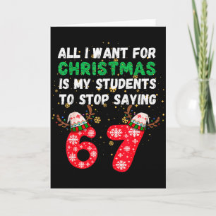 Carte Tout ce que je veux pour Noël c'est que mes étudia