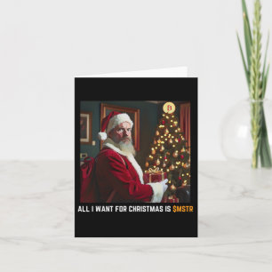 Carte Tout Ce Que Je Veux Pour Noël Est $mstr - Microstr