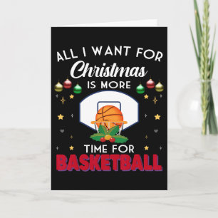 Carte Tout ce que je veux pour Noël est plus de temps po