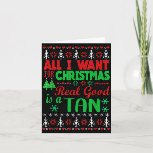 Carte Tout ce que je veux pour Noël est un très bon bron