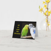 CARTE "TOUT CE QU'IL NOUS FAUT C'EST DU GUI" (Fleur jaune)