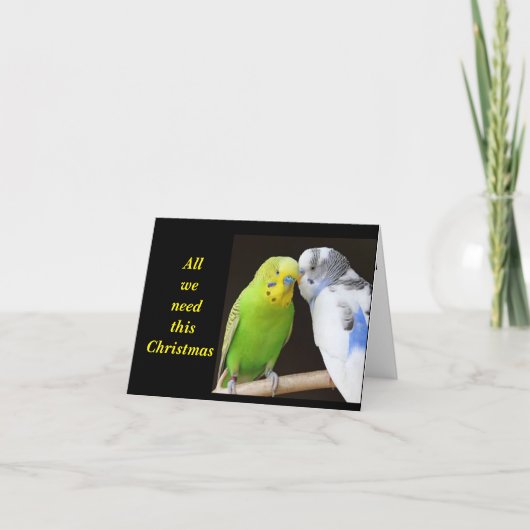 CARTE "TOUT CE QU'IL NOUS FAUT, C'EST UN PEU DE GUI" (Devant)