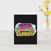 Carte Tout Droit En Période D'Été Retour À L'École Premi (Fleur jaune)