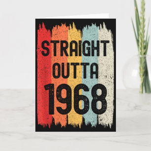 Carte Tout droit sorti de 1968 Drôle Rétro Anniversaire