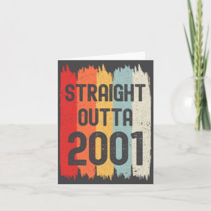 Carte Tout droit sorti de 2001 Drôle Rétro Anniversaire