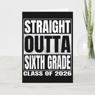 Carte Tout droit sorti de la sixième Funny Graduate de 2