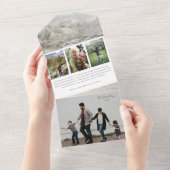 Carte tout-en-un photo en toile noire (Déchirure)