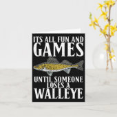 Carte Tout Est Amusant Jusqu'À Ce Que Quelqu'Un Perde Un (Fleur jaune)