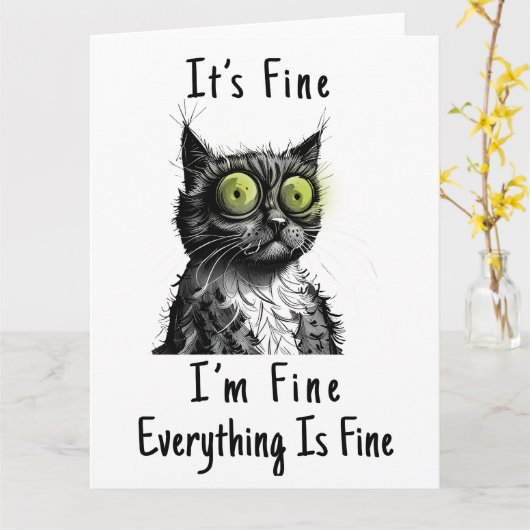 Carte Tout Est Beau (Fleur jaune)