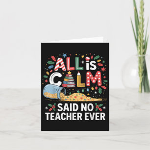 Carte Tout est calme a dit aucun professeur Jar de confe