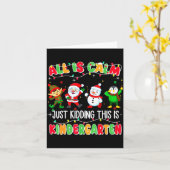 Carte Tout est calme, blague à part, c'est Noël en mater (Fleur jaune)