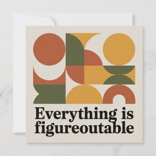 Carte Tout est concevable (Devant)
