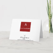 Carte tout est dans le "A" (Dos)