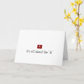 Carte tout est dans le "A" (Fleur jaune)