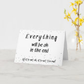 Carte Tout ira bien (Fleur jaune)