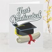 Carte Tout juste diplômé ! (Fleur jaune)