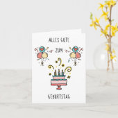 Carte Tout le bien à l'anniversaire (Fleur jaune)