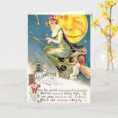 Carte Tout le Halloween (Fleur jaune)