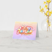 Carte Tout le meilleur pour votre anniversaire | Feliz C (Fleur jaune)