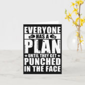 Carte Tout Le Monde A Un Plan Jusqu'À Ce Qu'Ils Se Fasse (Fleur jaune)