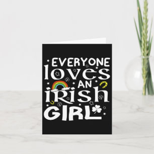 Carte Tout le monde aime une fille irlandaise St Patrick