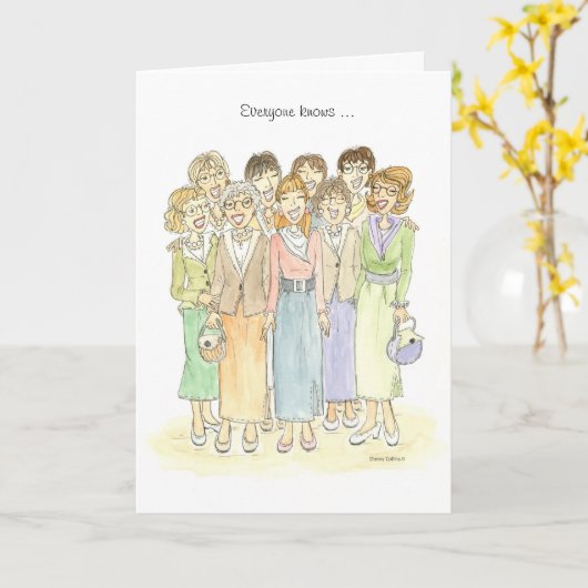 Carte Tout le monde connaît des amis (Fleur jaune)