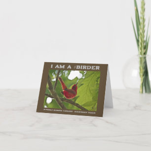 Carte Tout le monde Vogue Juvenile Summer Tanager Birage