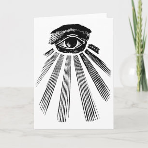 Carte Tout l'ordre mondial voyant d'Illuminati d'oeil