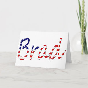 Carte Tout nom figurant sur le drapeau américain