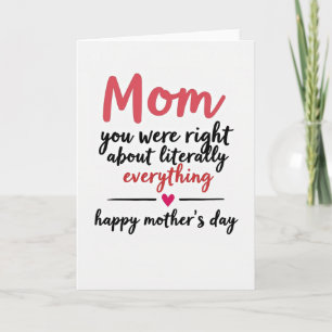 Carte Tout pour Maman Rouge