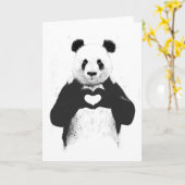 Carte Tout que vous avez besoin est amour (Fleur jaune)