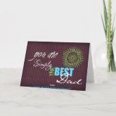 Carte Tout simplement le meilleur papa (Dos)