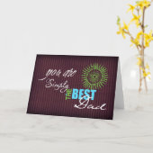 Carte Tout simplement le meilleur papa (Fleur jaune)