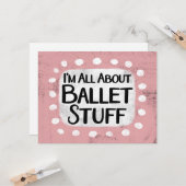 Carte Tout sur Ballet Stuff Greffard Card (Devant/Arrière en situation)