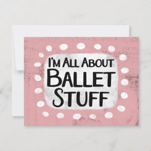 Carte Tout sur Ballet Stuff Greffard Card