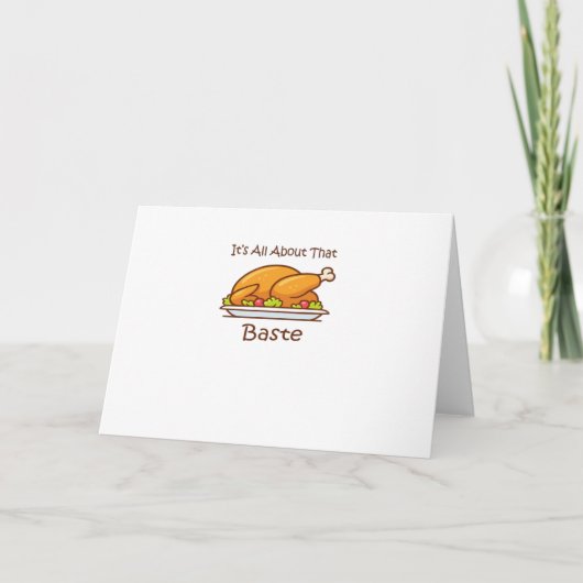 Carte Tout Sur Ce Baste (Thanksgiving) Tendance (Devant)