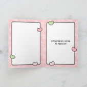 Carte Tout va bien s'arranger pour soutenir (Intérieur)