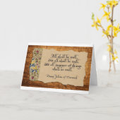 Carte Tout Va Bien Se Passer (Fleur jaune)