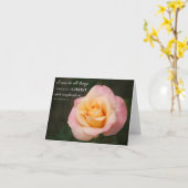 Carte Toute chose par Christ Rose des Écritures (Fleur jaune)