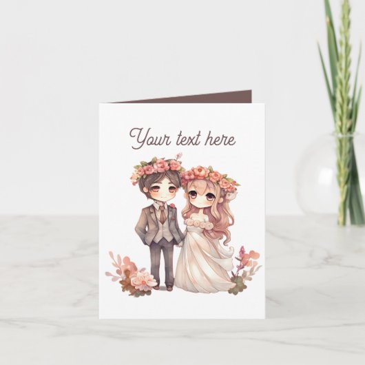 Carte Toute fin ajouter un Mariage de message (Devant)