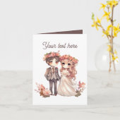 Carte Toute fin ajouter un Mariage de message (Fleur jaune)