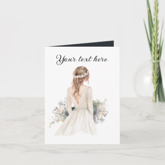 Carte Toute finalité ajouter un message de mariage (Devant)